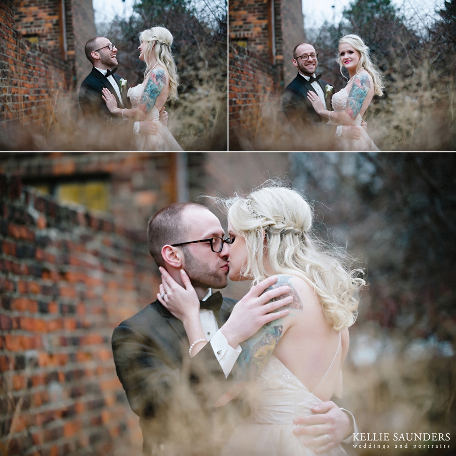 Tattooed bride and groom